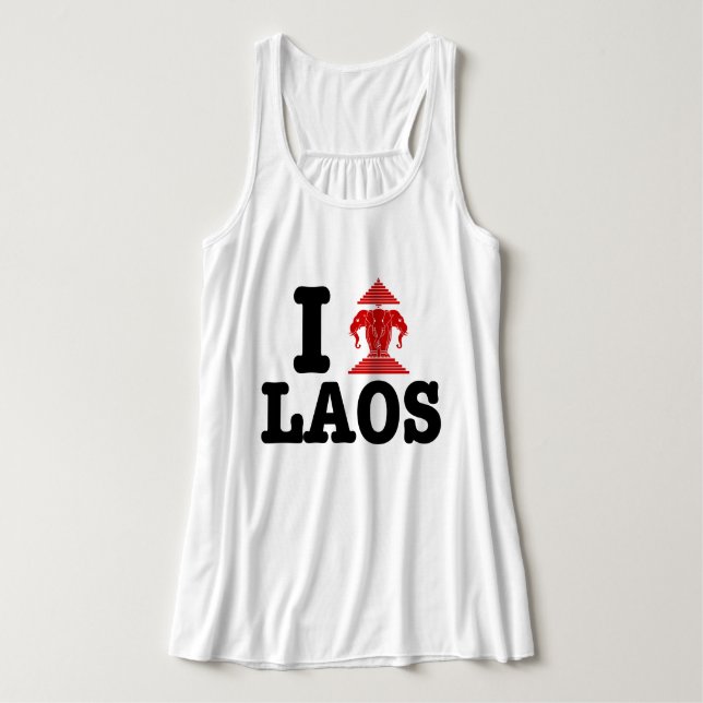 I Erawan (Liebe) Laos Tank Top (Design Vorderseite)