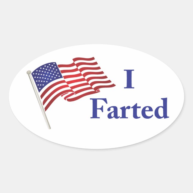 I Farb-Sticker Ovaler Aufkleber (Vorderseite)