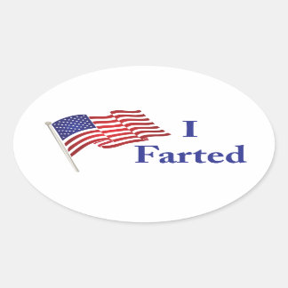 I Farb-Sticker Ovaler Aufkleber