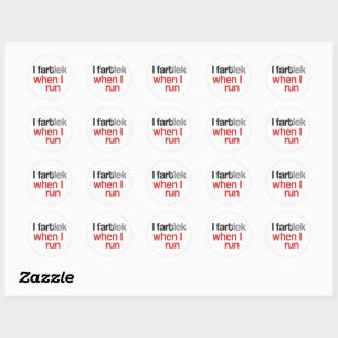 I FARTlek quand je cours © - Drôle Stickers FARTle