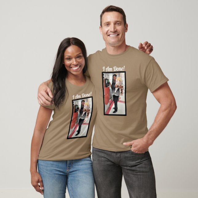 I Fertig-Registrierung Hinzufügen benutzerdefinier T-Shirt (Unisex)