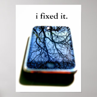 i fixed it iphone mirror poster