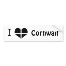 I Flaggen-Herz-Entwurf St. Piran