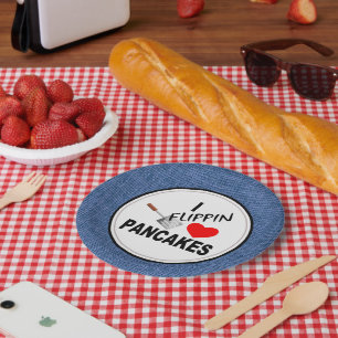 I FLIPPIN LIEBE-PFANNKUCHEN PAPPTELLER