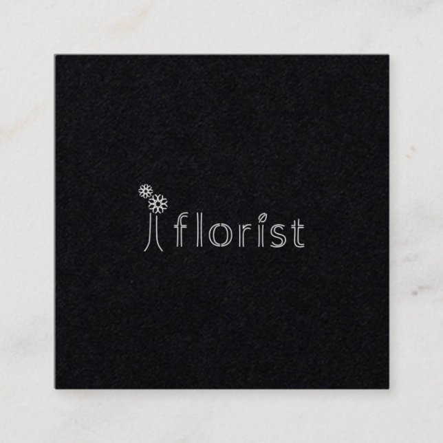 i floristさまショップカード２ quadratische visitenkarte (Vorderseite)