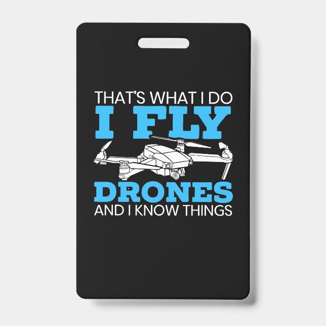 I Fly Drones Ausweis (Vorderseite)