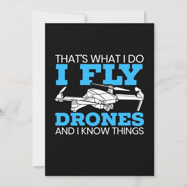 I Fly Drones Einladung (Vorderseite)
