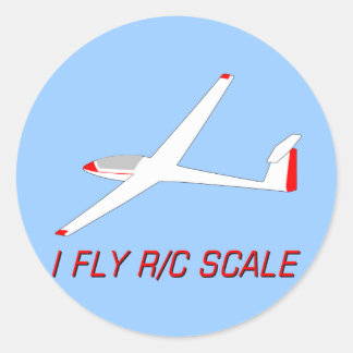 I Fly R/C-Skala Runder Aufkleber