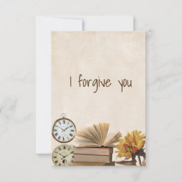 i forgive you flower vintage einladung