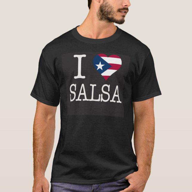 I Fotorezeptor-Herz SALSA Schwarzes 2 T-Shirt (Vorderseite)