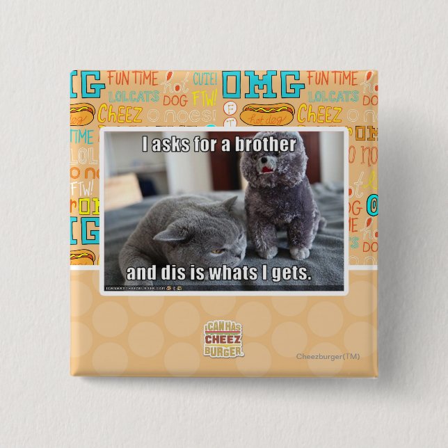 I fragt für einen Bruder Button (Vorderseite)