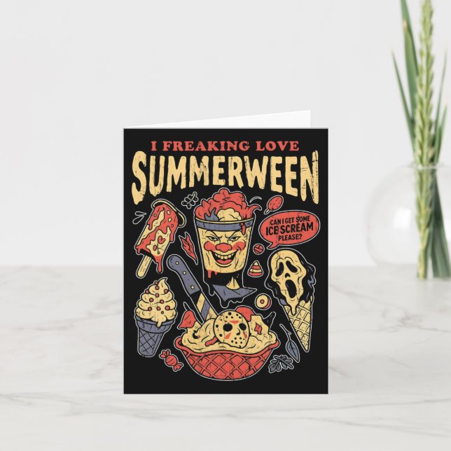 I Freaking Liebe Summerween Karte (Vorderseite)