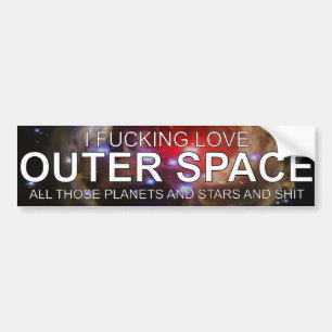 I Fricken Liebe-Weltraum alle jene Planeten-Sterne Autoaufkleber