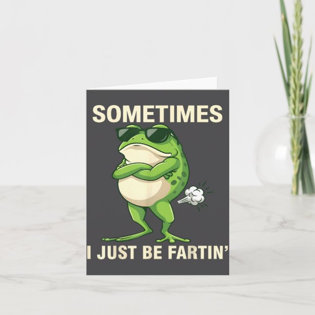 I Frog Just Farting Sometimes Club Karte (Vorderseite)