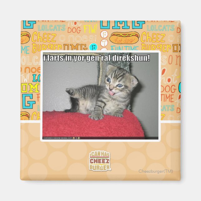 I Furzen in Ihrem gen'ral direkshun Magnet (Vorne)