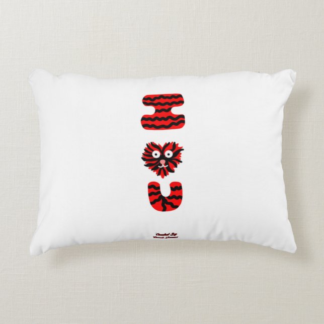 I Fuzzy U Accent Pillow Dekokissen (Vorderseite)