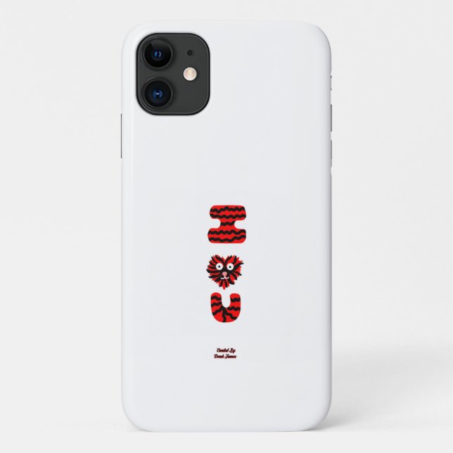 I Fuzzy U Apple iPhone 11 Fall Case-Mate iPhone Hülle (Rückseite)