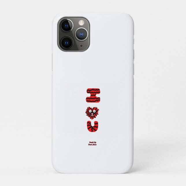 I Fuzzy U Apple iPhone 11 Pro Coque (Dos)