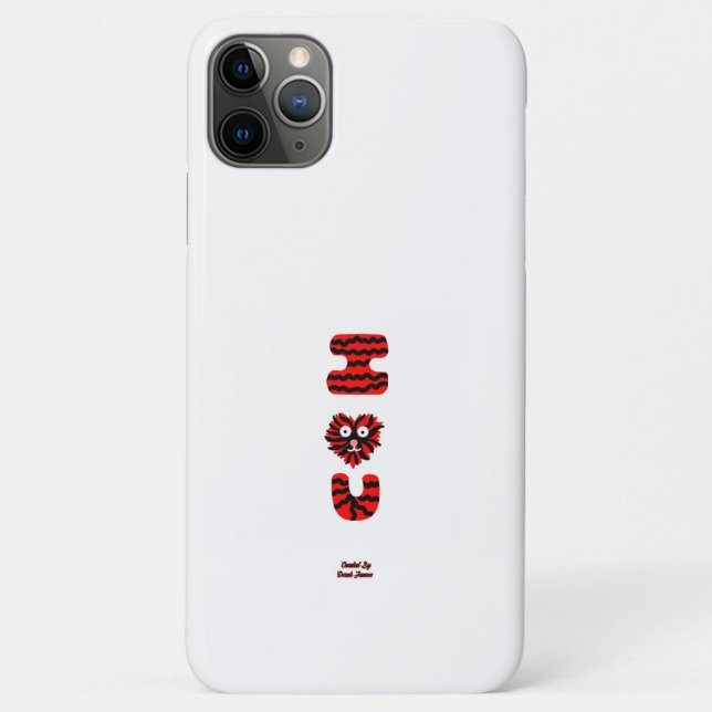 I Fuzzy U Apple iPhone 11 Pro Max Coque (Dos)