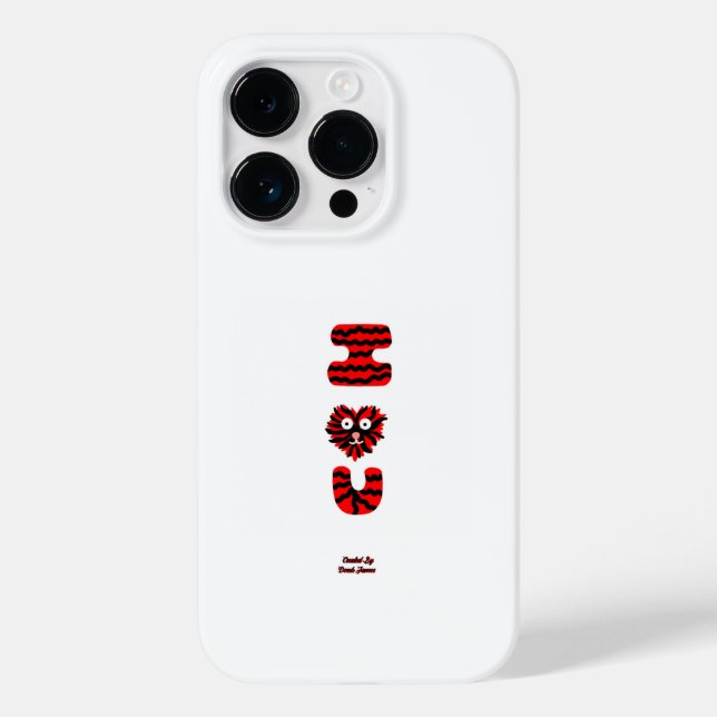 I Fuzzy U Apple iPhone 14 Pro Fall Case-Mate iPhone 14 Pro Hülle (Rückseite)