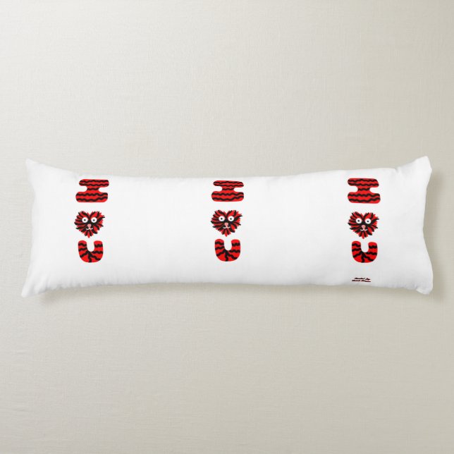 I Fuzzy U Body Pillow Seitenschläferkissen (Vorderseite)