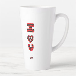 I Fuzzy U Large Latte Tasse