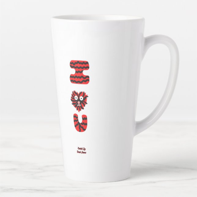 I Fuzzy U Large Latte Tasse (Rechts)