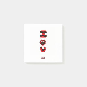 I Fuzzy U Post-it Notes (7,6 cm x 7,6 cm) Klebezettel