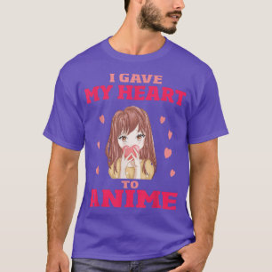 I Gave My Heart To Anime Girls Teens T-Shirt