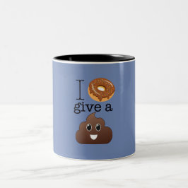 I geben Krapfen eine gekackteTasse Zweifarbige Tasse