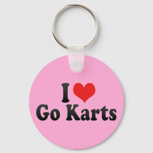 I gehen Liebe Karts Schlüsselanhänger
