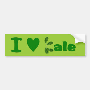 I Gemüse/Gärtner des Liebe-Kohl-(i-Herz-Kohl) Autoaufkleber