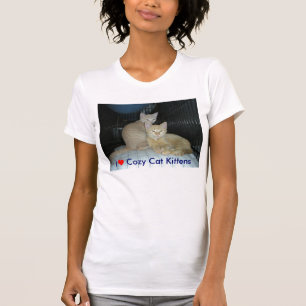 ♥ I gemütliche Katzen-Kätzchen, i-Herz gemütl T-Shirt