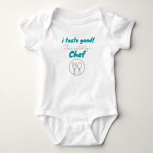 i Geschmack gut i wurde von einem Koch niedlich Baby Strampler