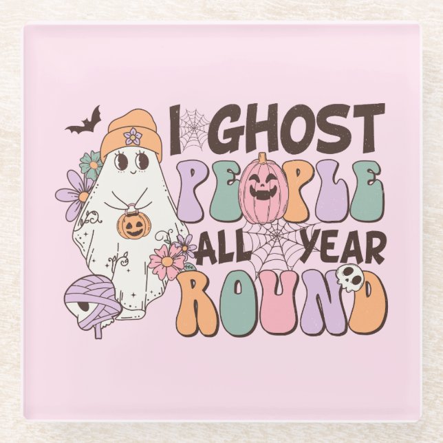 I Ghost People Halloween Glasuntersetzer (Vorderseite)