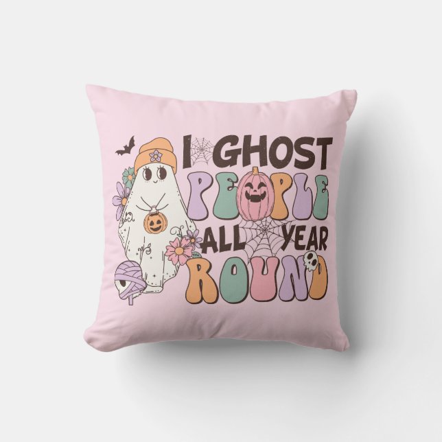 I Ghost People Halloween Kissen (Vorderseite)