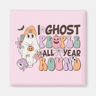 I Ghost People Halloween Magnet