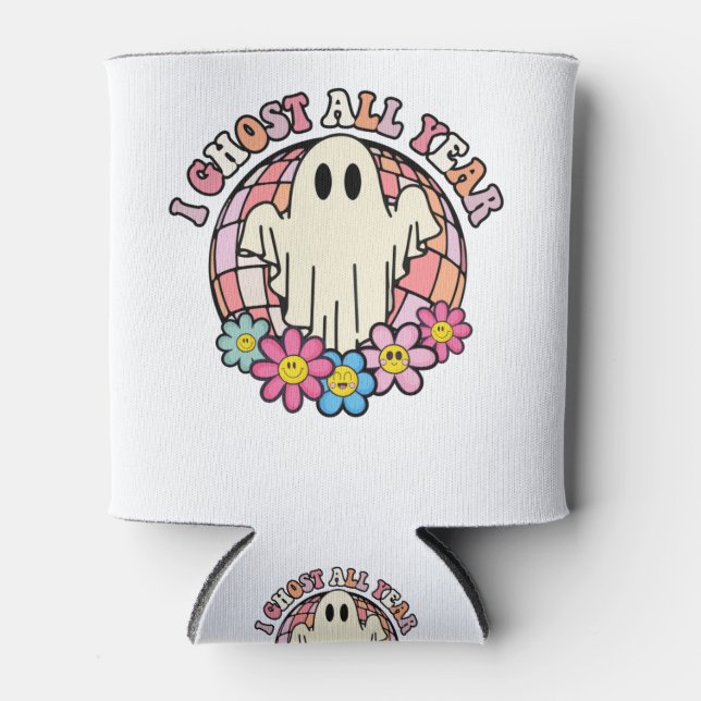 I Ghost Retro Halloween Dosenkühler (Vorderseite)