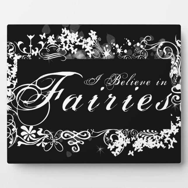 I Glaube in Fairies Dark Fotoplatte (Vorderseite)