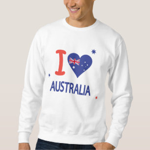 I glücklicher Australien Tag LIEBE-AUSTRALIENS am Sweatshirt