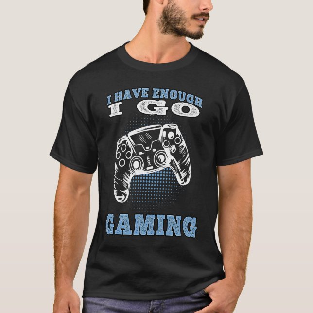 I go Gaming Gamepad Videogames Gamer T-Shirt (Vorderseite)