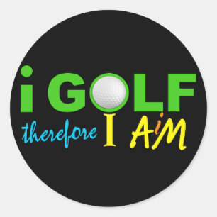 I GOLF-Aufkleber Runder Aufkleber