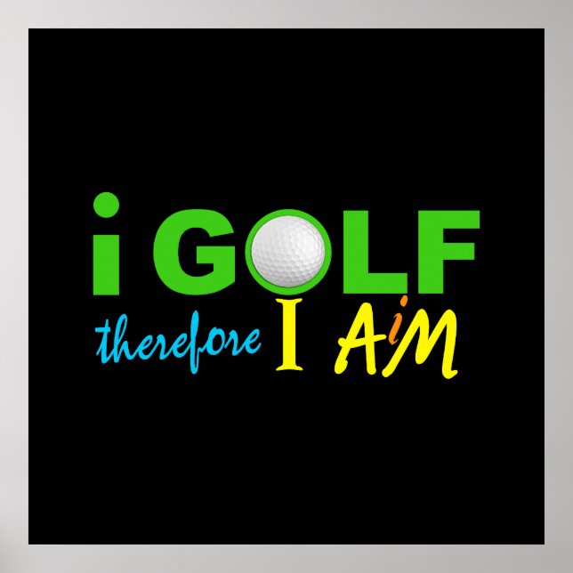 I GOLF poster - personnaliser ! (Devant)