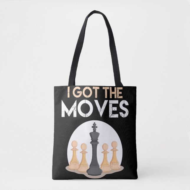 i got moves chess player chess lover men kid tasche (Vorderseite)
