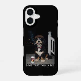 I Got That Dog In Me, Funny Bernedoodle Meme iPhone 16 Hülle