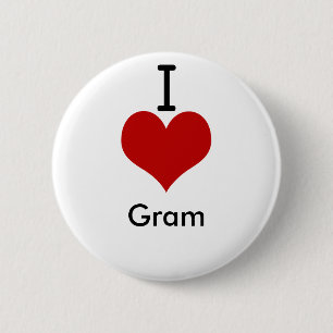 I Gramm der Liebe-(Herz) Button