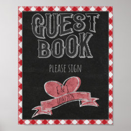 I GRILLEN Party Guest Book Engagement Party-Zeiche Poster