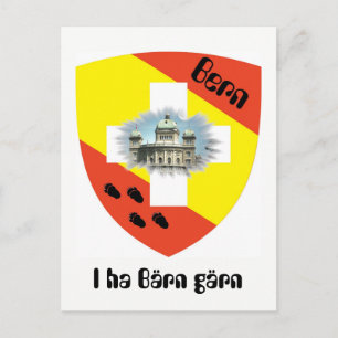 I ha Bärn gärn Postkarte mit Bundeshaus