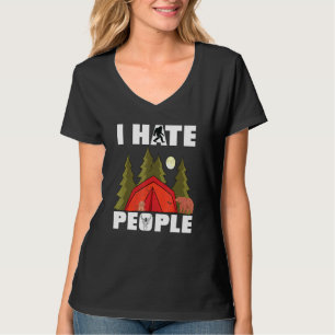 I Hasse Menschen Rv Van Camping Sprichwort Happy C T-Shirt