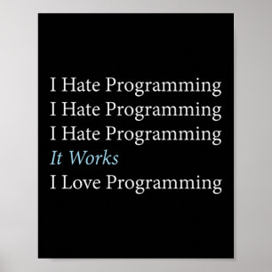 I Hasse Programmier Coding Poster